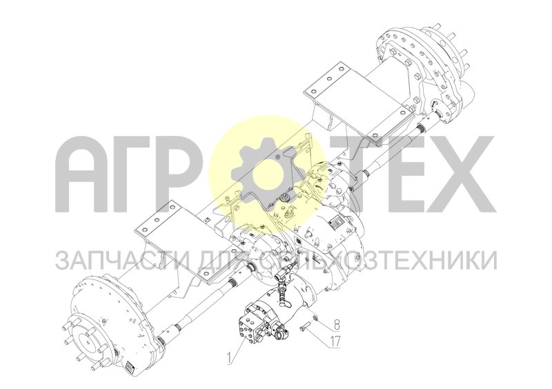 Чертеж Установка гидромотора ГСТ (S300.09.51.300)